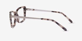 Gilded Ivory Tortoise Silver Acétate Montures de lunettes de vue d'EyeBuyDirect, Vue de Côté