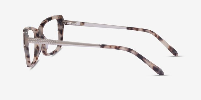 Gilded Ivory Tortoise Silver AcetateEyeglass Frames from EyeBuyDirect, Side View