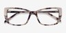 Gilded Ivory Tortoise Silver AcetateEyeglass Frames from EyeBuyDirect, Closed View