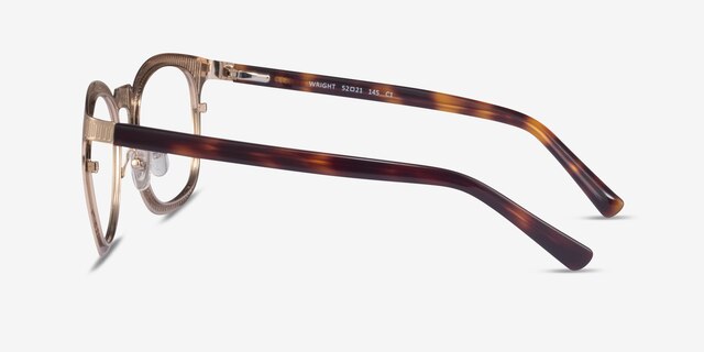 Wright Gold AcetateEyeglass Frames from EyeBuyDirect, Side View