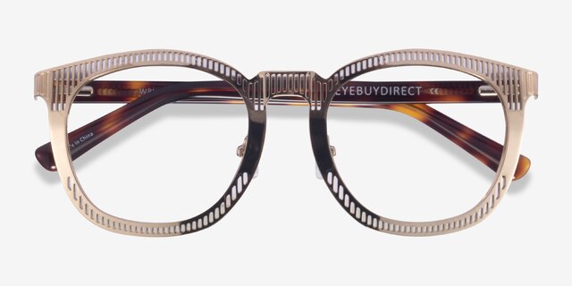 Wright Gold AcetateEyeglass Frames from EyeBuyDirect, Closed View