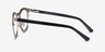 Wright Silver AcetateEyeglass Frames from EyeBuyDirect, Side View