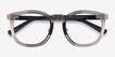 Wright Silver AcetateEyeglass Frames from EyeBuyDirect, Closed View