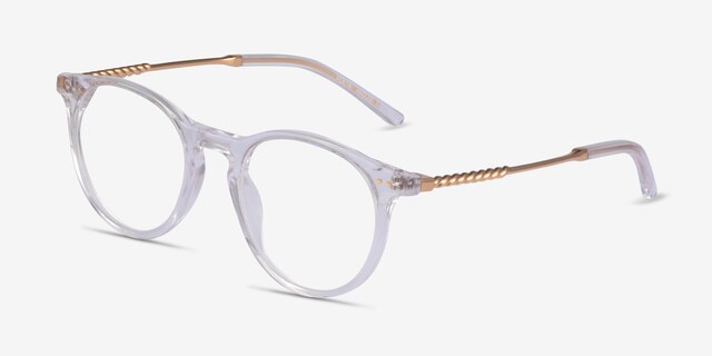 Volta Clear AcetateEyeglass Frames from EyeBuyDirect, Angle View