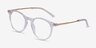 Volta Clear AcetateEyeglass Frames from EyeBuyDirect, Angle View