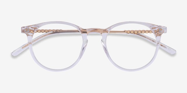 Volta Clear AcetateEyeglass Frames from EyeBuyDirect, Closed View