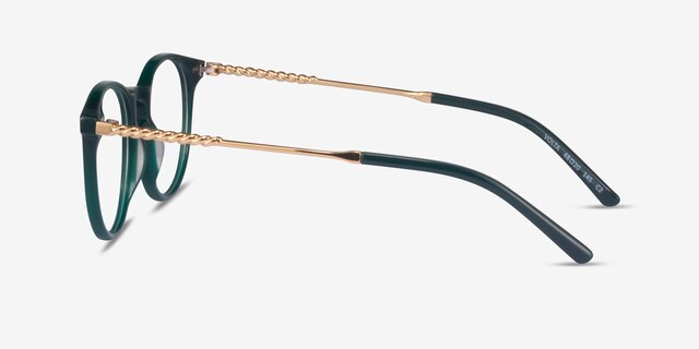 Volta Dark Green AcetateEyeglass Frames from EyeBuyDirect, Side View