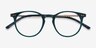 Volta Dark Green AcetateEyeglass Frames from EyeBuyDirect, Closed View