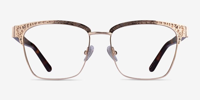 Scale Gold Tortoise AcetateEyeglass Frames from EyeBuyDirect, Front View