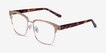 Scale Gold Tortoise AcetateEyeglass Frames from EyeBuyDirect, Angle View
