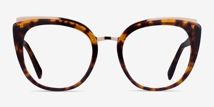 Bombay Tortoise Gold Acetate Eyeglass Frames from EyeBuyDirect