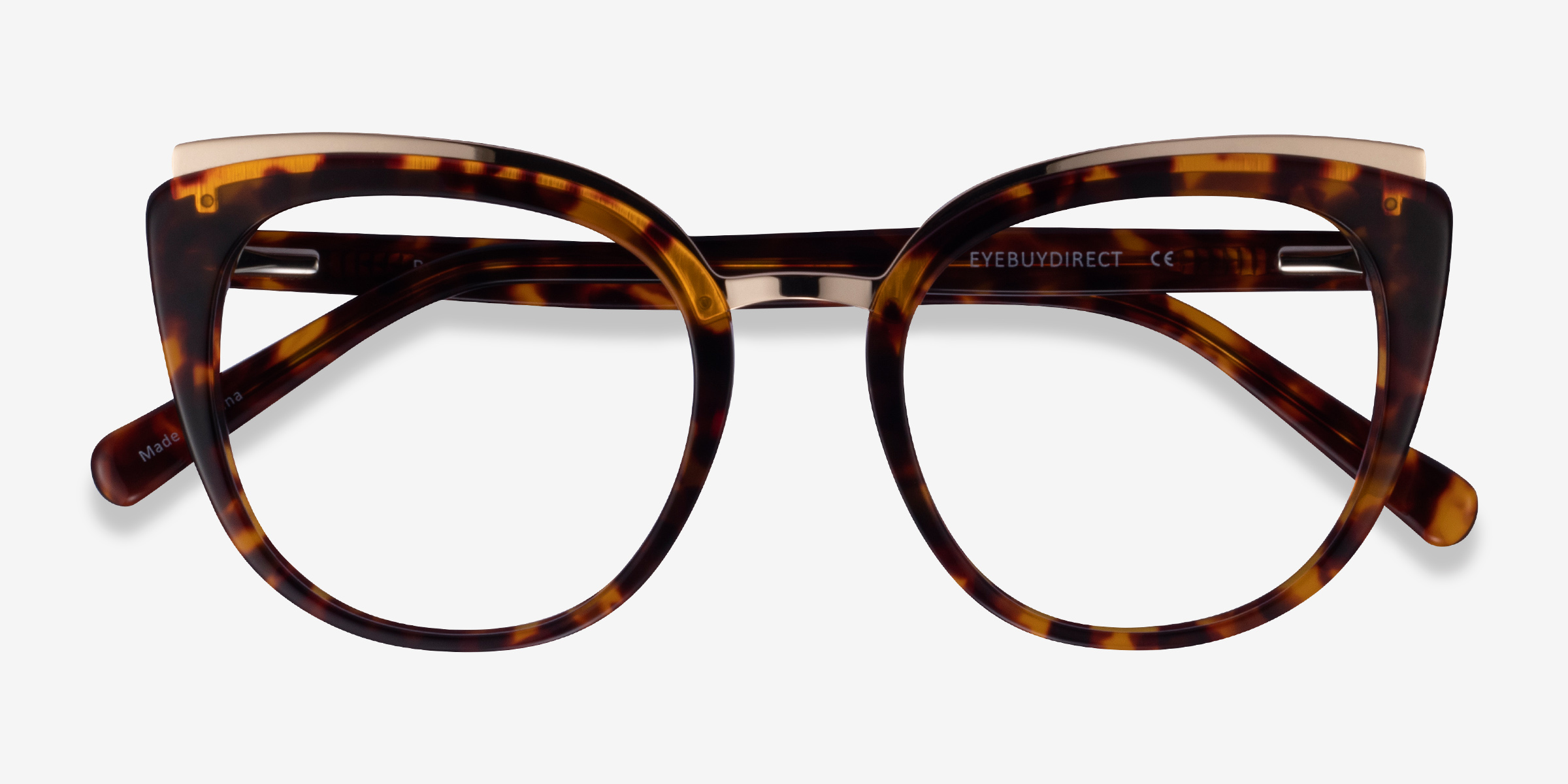 Bombay Cat Eye Tortoise Gold Glasses for Women | Eyebuydirect
