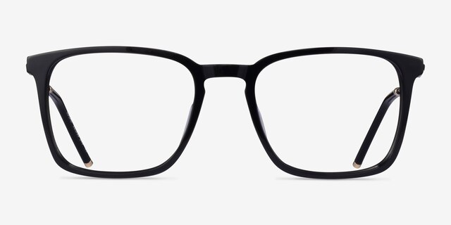 Local Black Gold AcetateEyeglass Frames from EyeBuyDirect, Front View