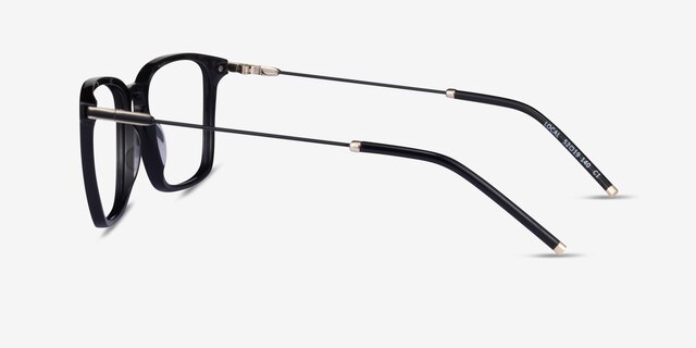 Local Black Gold AcetateEyeglass Frames from EyeBuyDirect, Side View