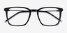 Local Black Gold AcetateEyeglass Frames from EyeBuyDirect, Closed View