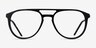 Tourist Black Gold AcetateEyeglass Frames from EyeBuyDirect, Front View