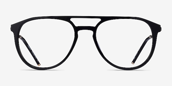 Tourist Black Gold Acetate Eyeglass Frames