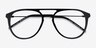 Tourist Black Gold AcetateEyeglass Frames from EyeBuyDirect, Closed View