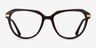 Exec Brown Gold AcetateEyeglass Frames from EyeBuyDirect, Front View