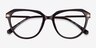 Exec Brown Gold AcetateEyeglass Frames from EyeBuyDirect, Closed View