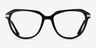 Exec Black Gold AcetateEyeglass Frames from EyeBuyDirect, Front View