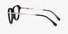 Exec Black Gold AcetateEyeglass Frames from EyeBuyDirect, Side View