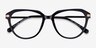 Exec Black Gold AcetateEyeglass Frames from EyeBuyDirect, Closed View