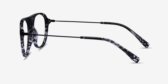 Kinesis Clear Black Floral AcetateEyeglass Frames from EyeBuyDirect, Side View