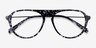 Kinesis Clear Black Floral AcetateEyeglass Frames from EyeBuyDirect, Closed View