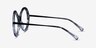 Endless Black Striped AcetateEyeglass Frames from EyeBuyDirect, Side View