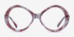Endless Red Striped AcetateEyeglass Frames from EyeBuyDirect, Front View