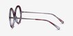 Endless Red Striped AcetateEyeglass Frames from EyeBuyDirect, Side View