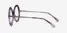 Endless Red Striped AcetateEyeglass Frames from EyeBuyDirect, Side View