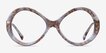Endless Orange Striped AcetateEyeglass Frames from EyeBuyDirect, Front View