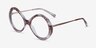 Endless Orange Striped AcetateEyeglass Frames from EyeBuyDirect, Angle View