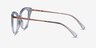 Friday Clear Purple AcetateEyeglass Frames from EyeBuyDirect, Side View