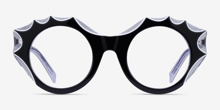 Audition Black Clear Acetate Eyeglass Frames from EyeBuyDirect