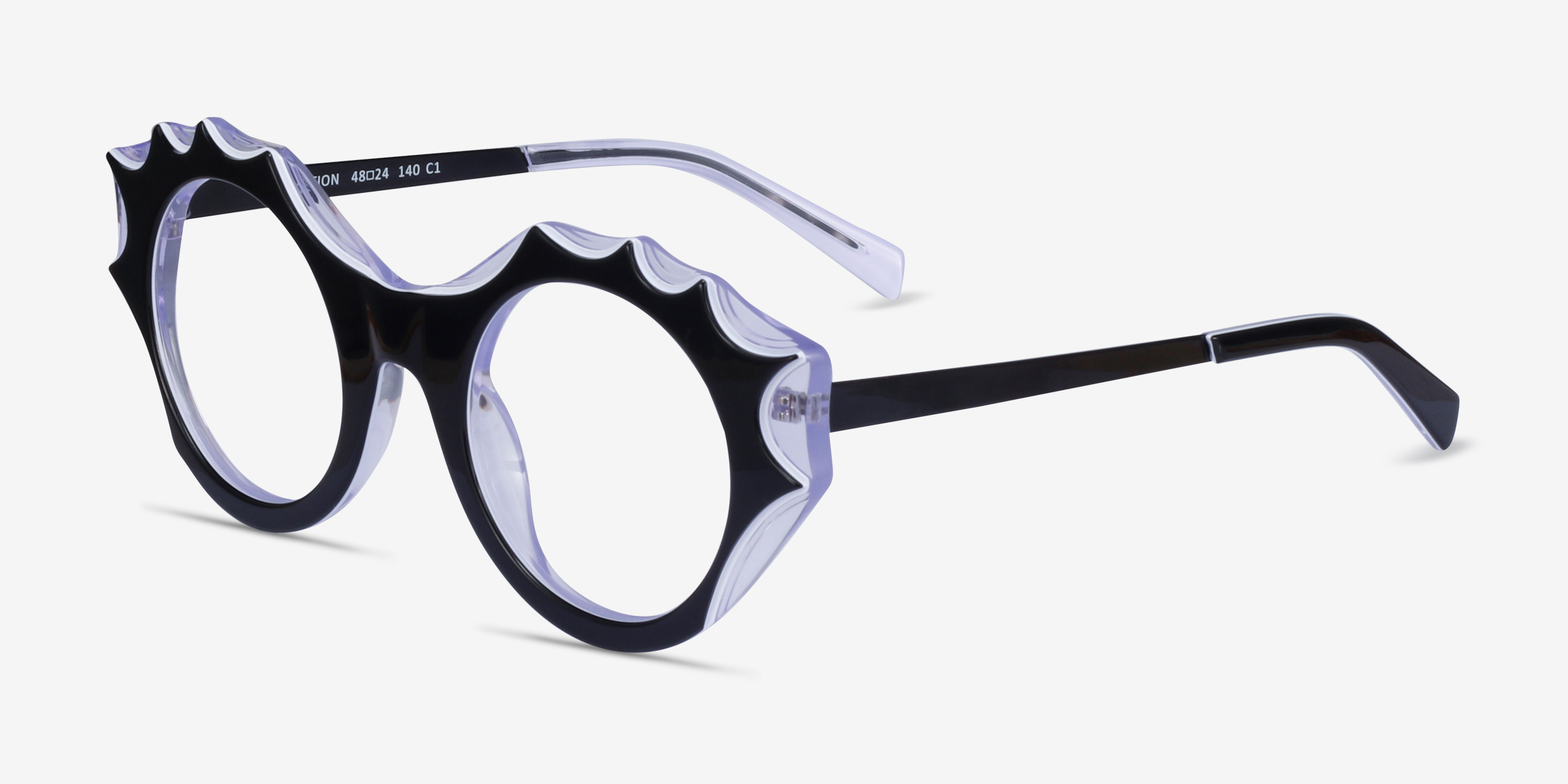 Audition Geometric Black Clear Glasses for Women Eyebuydirect