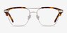 Flight Matte Gold Tortoise AcetateEyeglass Frames from EyeBuyDirect, Front View