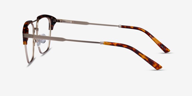 Flight Matte Gold Tortoise AcetateEyeglass Frames from EyeBuyDirect, Side View