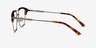 Flight Matte Gold Tortoise AcetateEyeglass Frames from EyeBuyDirect, Side View