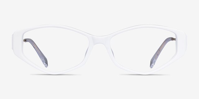 Dia White AcetateEyeglass Frames from EyeBuyDirect, Front View