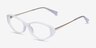 Dia White AcetateEyeglass Frames from EyeBuyDirect, Angle View