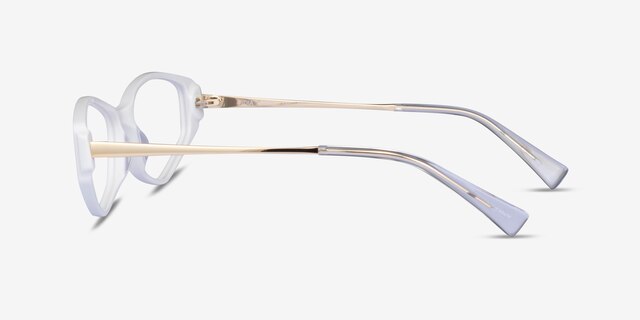 Dia White AcetateEyeglass Frames from EyeBuyDirect, Side View