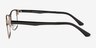 Skill Gunmetal MétalMontures de lunettes de vue d'EyeBuyDirect, Vue de Côté