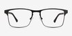 Skill Black MetalEyeglass Frames from EyeBuyDirect, Front View