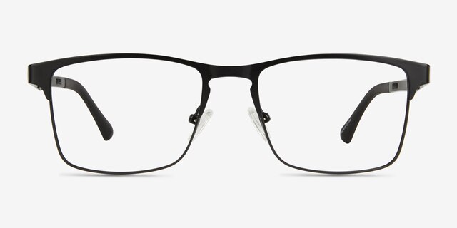Skill Black MetalEyeglass Frames from EyeBuyDirect, Front View