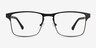 Skill Black MetalEyeglass Frames from EyeBuyDirect, Front View