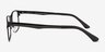 Skill Black MetalEyeglass Frames from EyeBuyDirect, Side View