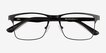 Skill Black MetalEyeglass Frames from EyeBuyDirect, Closed View